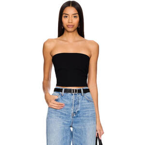 LESET Rio Bandeau black top size M New $130msrp